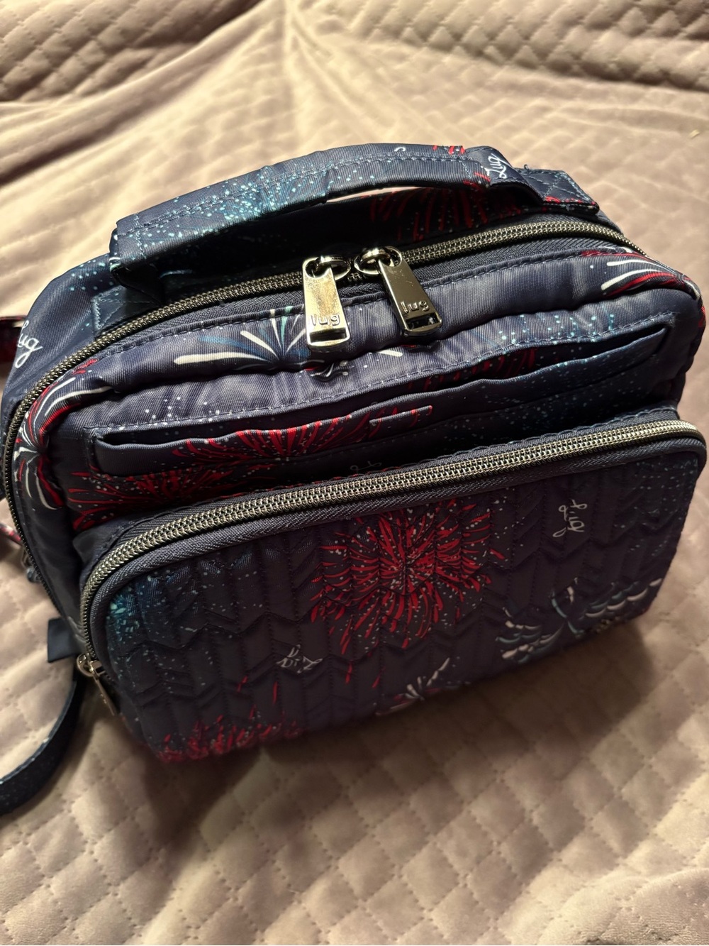 Lug Mini Ranger Firework Navy 4th of July purse patriotic bag red white blue - Picture 6 of 8